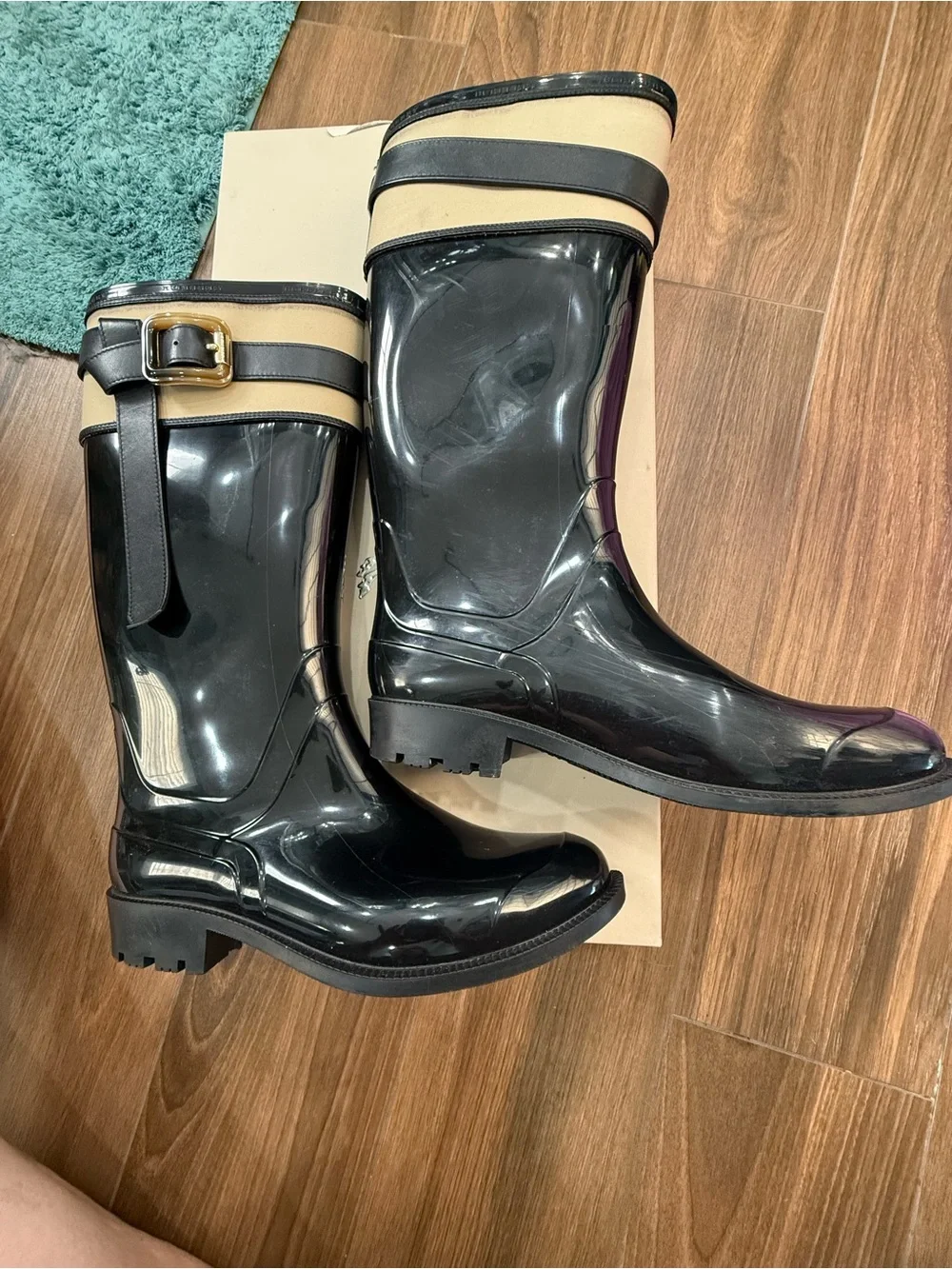 Burberry Rare hard to find rain boots size 41